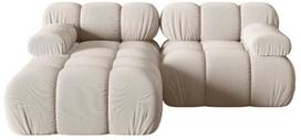 Modulinė sofa Micadoni Bellis 3D, smėlio sp., kairinė, 188 x 155 cm x 64 cm