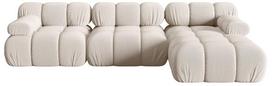 Modulinė sofa Micadoni Bellis 3D, smėlio sp., dešininė, 282 x 155 cm x 64 cm