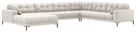 Kampinė sofa Micadoni Mamaia Structured, kreminė sp., dešininė, 327 x 256 cm x 75 cm