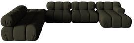 Modulinė sofa Micadoni Bellis 3D, žalia sp., kairinė, 376 x 282 cm x 64 cm
