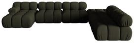 Modulinė sofa Micadoni Bellis 3D, žalia sp., dešininė, 376 x 282 cm x 64 cm
