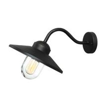Sieninis lauko šviestuvas Elstead Lighting Klampenborg 1, 60W, E27, IP44, juoda sp., 27.5 cm x 25.5 cm