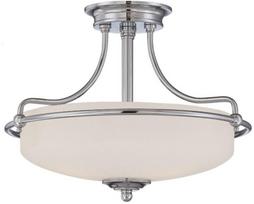 Šviestuvas lubų Elstead Lighting Griffin QZ-GRIFFIN-SFS-AN, E27, 3 x 60 W, balta sp., 42,2 x 42,2 cm