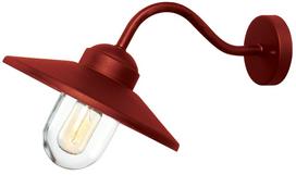 Sieninis lauko šviestuvas Elstead Lighting Klampenborg, 60W, E27, IP44, raudona sp., 27.5 cm x 25.5 cm
