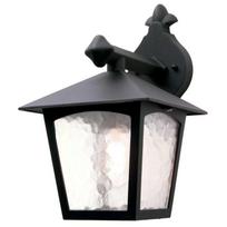 Sieninis lauko šviestuvas Elstead Lighting York 1, 60W, E27, IP43, juoda sp., 18.5 cm x 31 cm