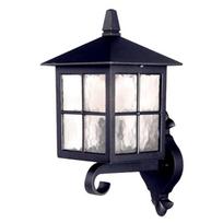 Sieninis lauko šviestuvas Elstead Lighting Winchester 1, 60W, E27, IP44, juoda sp., 18.5 cm x 38.5 cm