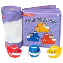 Vonios žaislas, knygos ir žaislų rinkinys Melissa & Doug Tiny Tugboats, violetinė sp.