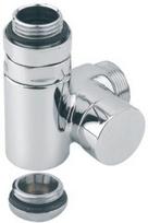 Vožtuvas Carlo Poletti Corner Combi Radiator Valve Chrome Left, 10 Bar