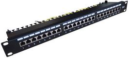 Komutacinė panelė Digitus DN-91624S-EC, juoda sp.