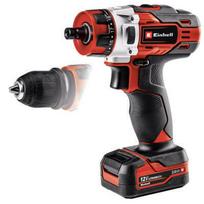 Akumuliatorinis suktuvas-gręžtuvas su akumuliatoriumi Einhell TE-CD 12/1 X-Li, 12 V, 2 Ah