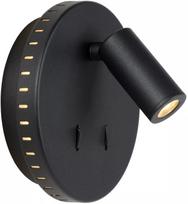Šviestuvas sieninis Lucide Bentjer 79201/09/30, LED, 3000 °K, 2 x 6 W, juoda sp. / juoda sp.