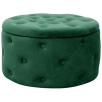 Pufas Akord Furniture Factory Alia, žalia sp., 55 cm x 55 cm x 30 cm
