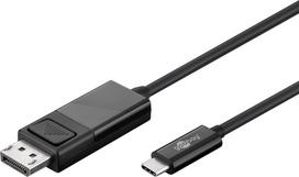 Laidas Goobay USB-C - DisplayPort Displayport, USB Type-C male, 1.2 m, juoda sp.