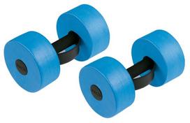 Svarmenų rinkinys Beco Aqua Dumbbell 9626 L, juoda sp./žydra sp.
