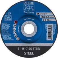 Šlifavimo diskas Pferd E125-7A24R SG, 125 mm x 22.23 mm