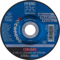 Šlifavimo diskas Pferd SGP Ceramic Steelox, 125 mm x 22.23 mm