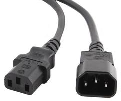 Laidas Gembird Cord 13/14 C13, C14, 1.8 m, juoda sp.