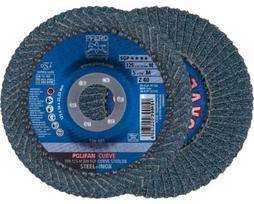 Žiedlapinis šlifavimo diskas Pferd Polifan PFR125 Z40 SGP-Curve M, 125 mm x 22.23 mm