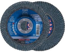 Žiedlapinis šlifavimo diskas Pferd Polifan PFR125 SGP-Curve L, 125 mm x 22.23 mm