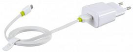 Telefono įkroviklis iBOX, Micro USB/AC, balta sp.