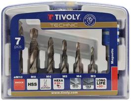 Grąžtų komplektas Tivoly FTH, plienui, hex 1/4, 3 mm x 17.5 cm