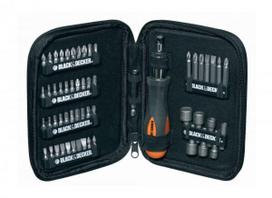 Grąžtų ir antgalių komplektas Black & Decker A7104