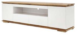Televizoriaus spintelė MCakcent Chiaro 2D/2SZ, balta sp./rusva sp., 40 cm x 202 cm x 54 cm