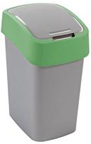 Šiukšliadėžė Curver FlipBin, sidabro sp./žalia sp., 25 l, 47 cm x 26 cm