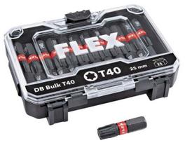 Smūginių galvučių komplektas FLEX DB BULK T40, T40, 25 mm