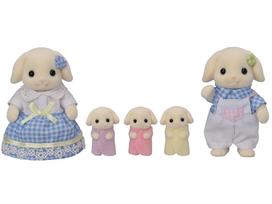Figūrėlių rinkinys Sylvanian Families Flora Rabbit Family 5735, 5 vnt., įvairių spalvų