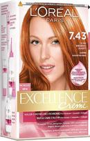 Plaukų dažai L’Oréal Paris Excellence Creme, blonde copper golden, 7.43, 192 ml