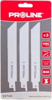 Tiesinių pjūklų geležtė Proline, 152 mm, 3 vnt.