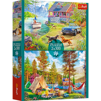 Dėlionė Trefl Summertime Relax, 34 cm x 48 cm, 1000 vnt., įvairių spalvų