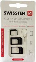 SIM kortelės adapteris Swissten, juoda sp.