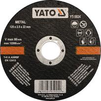 Pjovimo diskas kampiniam šlifuokliui Yato, 125 mm x 2.5 mm x 22.23 mm
