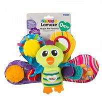 Žaislas vežimėliui Tomy Lamaze Jacque The Peacock, įvairių spalvų