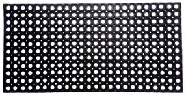Durų kilimėlis Domoletti Rho 004, juoda sp., 50 cm x 100 cm x 1.6 cm