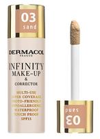 Skystas makiažo pagrindas Dermacol Infinity, SPF 15, 03 sand, 20 g