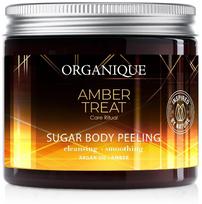 Kūno odos šveitiklis Organique Amber Treat Sugar Body Peeling, 200 ml