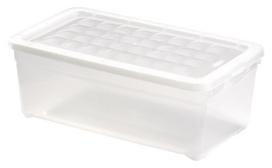 Daiktadėžė su dangčiu, daiktų saugojimo Curver 162118, 5.7 l, skaidri sp., 34.3 x 19.5 x 12.5 cm