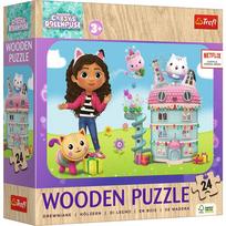 Medinė dėlionė Trefl Gabbys Dollhouse 20268, 24 vnt.