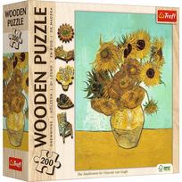 Medinė dėlionė Trefl Sunflowers Vincent van Gogh 20249, 18.2 cm x 25.4 cm, 200 vnt.