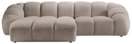 Kampinė sofa Micadoni Home Diana Bub3, tamsaus smėlio spalva, kairinė, 294 x 182 cm x 72 cm
