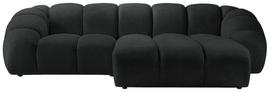 Kampinė sofa Micadoni Home Diana Bub17, grafito sp., dešininė, 294 x 182 cm x 72 cm
