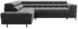 Kampinė sofa - lova Ferucce, tamsiai pilka sp., kairinė, 200 x 276 cm x 93 cm