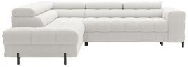 Kampinė sofa - lova Ferucce, balta sp., kairinė, 200 x 276 cm x 93 cm