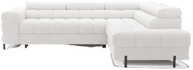 Kampinė sofa - lova Ferucce, balta sp., dešininė, 200 x 276 cm x 93 cm