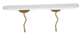 Sieninė lentyna Kalune Design Edera, aukso sp./balta sp.