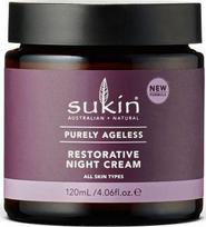 Naktinis veido kremas Sukin Purely Ageless Restorative, 120 ml