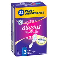 Higieniniai paketai Always Platinum Size 3 Day & Night, 22 vnt.